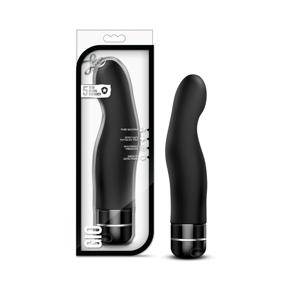 Luxe Gio Silicone G-Spot Vibrator Black - Fantasies Boutique
