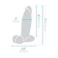 b-Vibe Slipskin Realistic Silicone Dildo 7 in. Girthy Brown