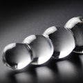 Icicles No. 2 Beaded 8.5 in. Glass Dildo Clear
