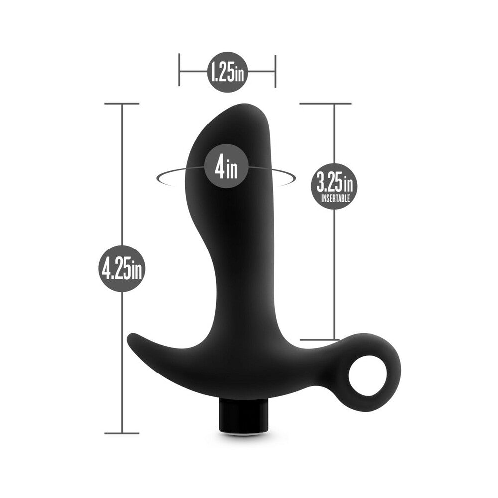 Anal Adventures Platinum Silicone Rechargeable Vibrating Prostate Massager 01 - Fantasies Boutique