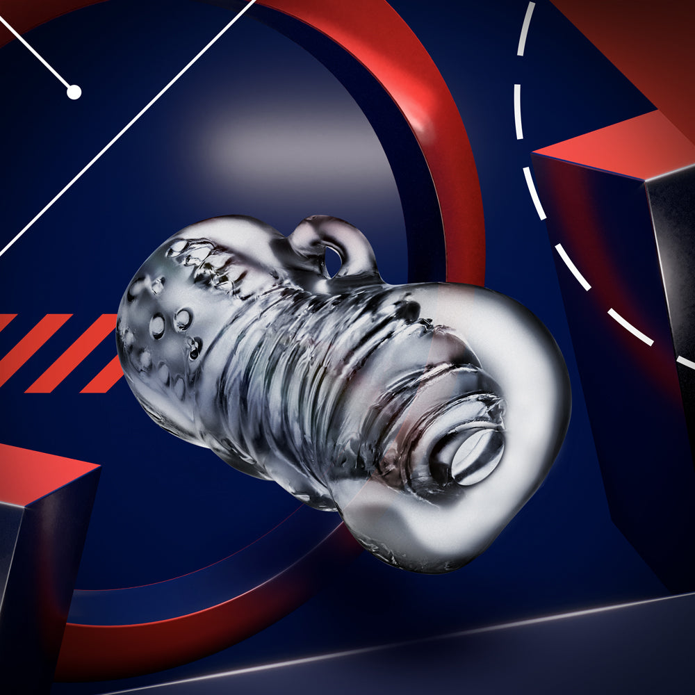 RIZE! Squeezy Ergonomic Stroker Clear - Fantasies Boutique