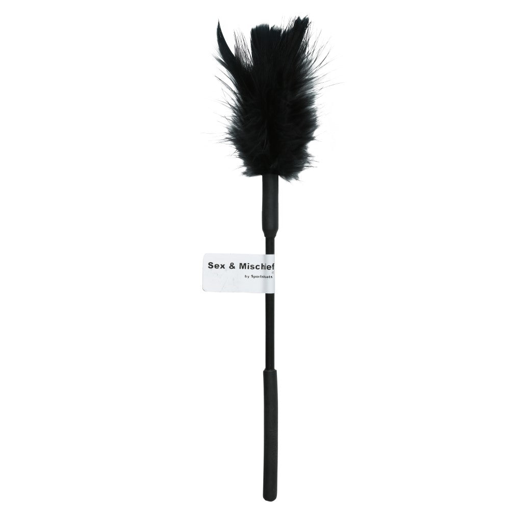 Sportsheets Sex & Mischief Feather Tickler Black - Fantasies Boutique