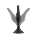 Anal Adventures Platinum Silicone Beginner Plug Small Black - Fantasies Boutique