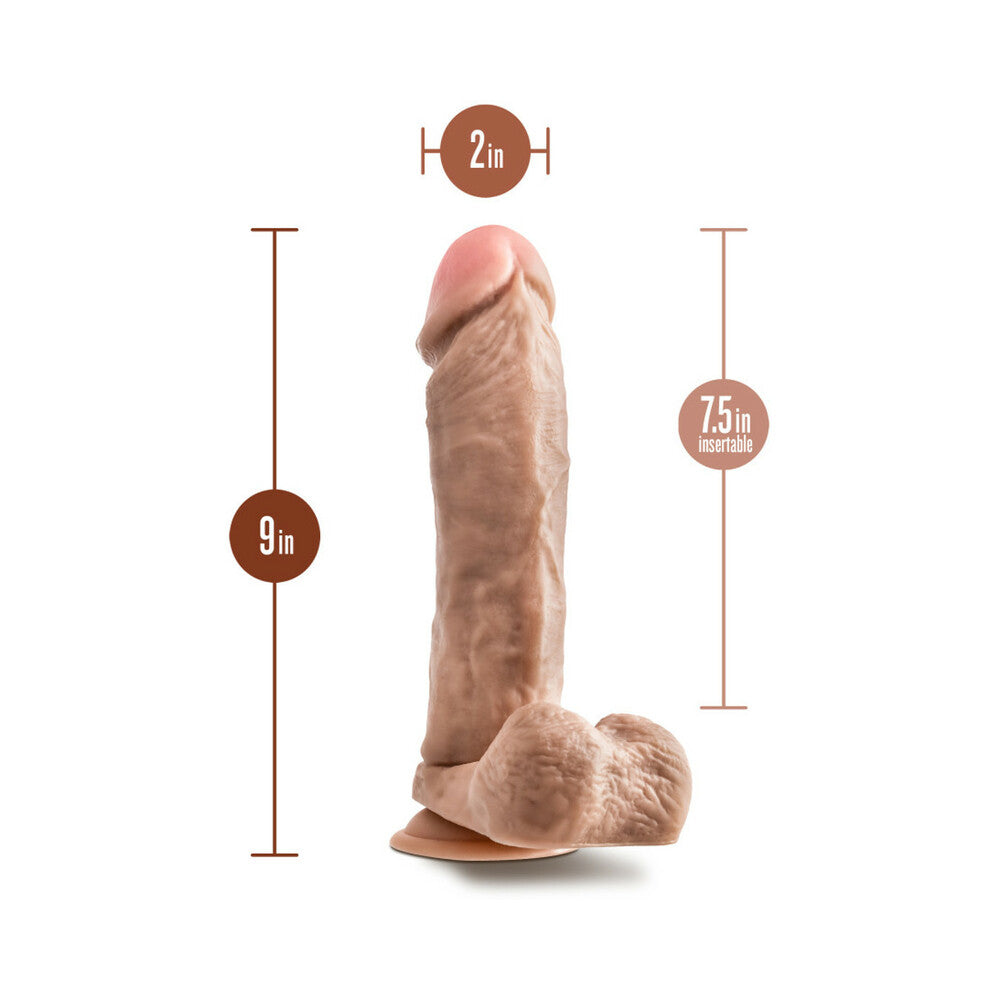 Dr. Skin Mr. Magic 9 in. Dildo with Balls Beige - Fantasies Boutique