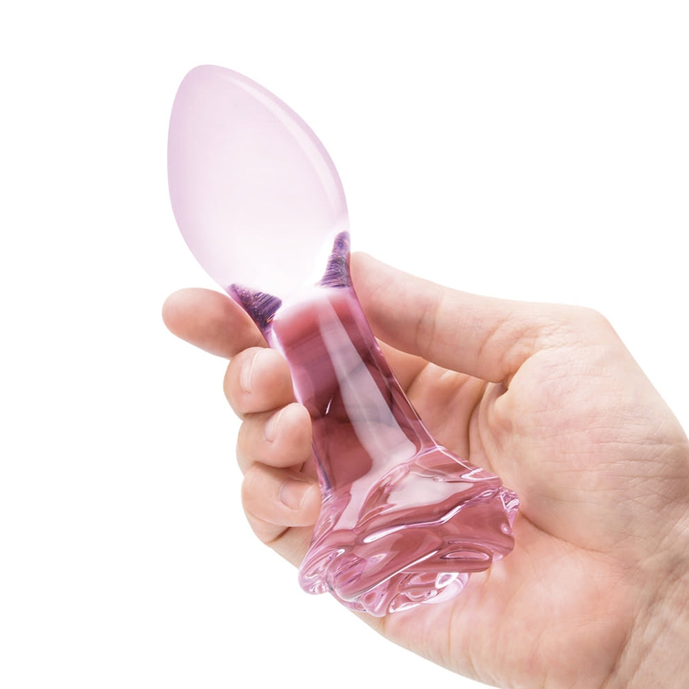 Glas Rosebud 3-Piece Glass Anal Plug Set - Fantasies Boutique