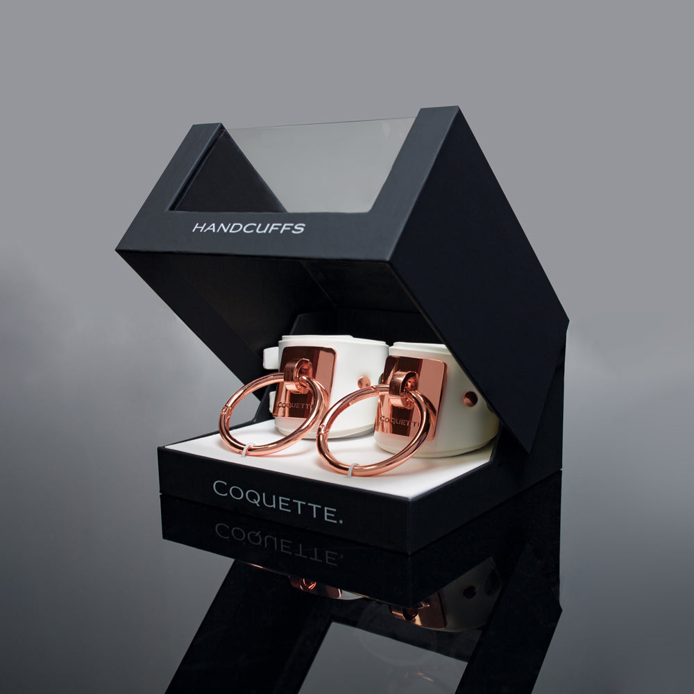 Coquette Pleasure Collection Cuffs White - Fantasies Boutique