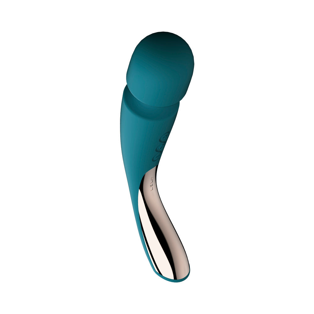 LELO SMART WAND 2 Medium Rechargeable Wand Vibrator Ocean Blue - Fantasies Boutique