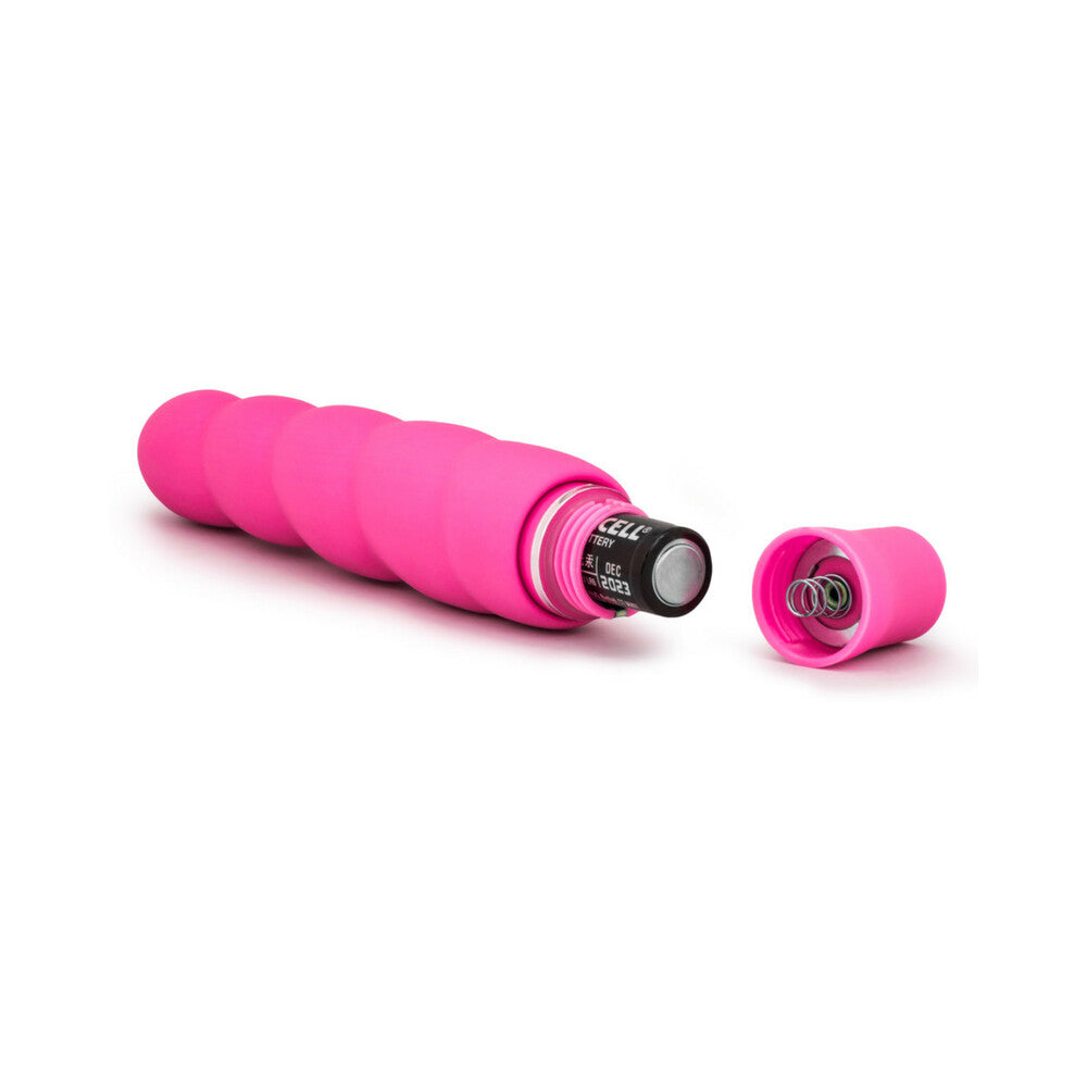 Blush Luxe Anastasia Silicone Slimline Vibrator Pink - Fantasies Boutique