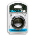 Curve Toys Perfect Fit Xact-Fit 3-Piece Premium Silicone Rings (#14, #17, #20) Black - Fantasies Boutique