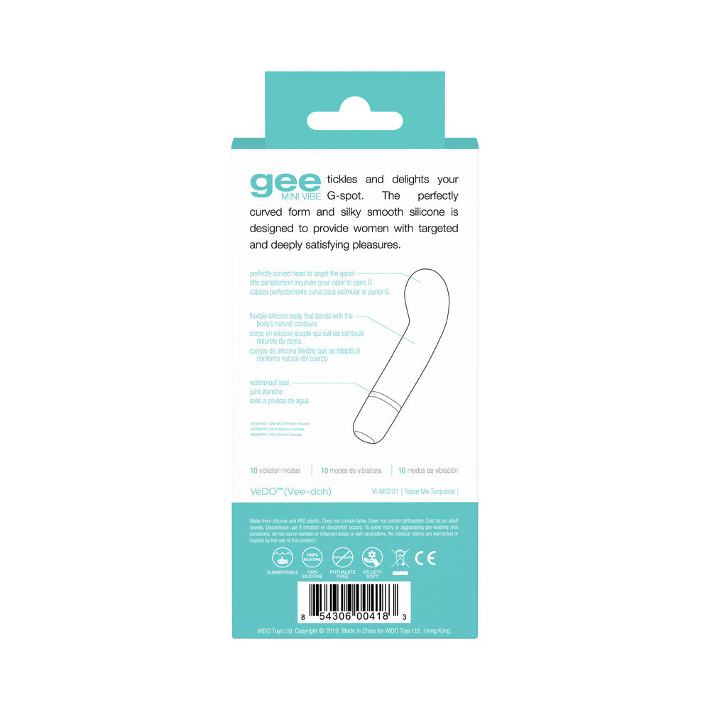 VeDO Gee Mini Vibe Tease Me Turquoise