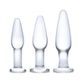Glas 3-Piece Glass Anal Plug Training Set - Fantasies Boutique