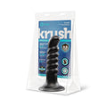 b-Vibe Krush 9.5 in. Curved & Ribbed Dildo with Suction Cup