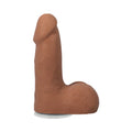 The Realistic Cock 5 in. ULTRASKYN Vac-U-Lock Dildo with Balls Caramel