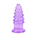 Crystal Jellies Anal Twist 5 in. Purple