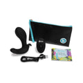 b-Vibe Expand Expanding and Vibrating Remote Control Plug Black - Fantasies Boutique