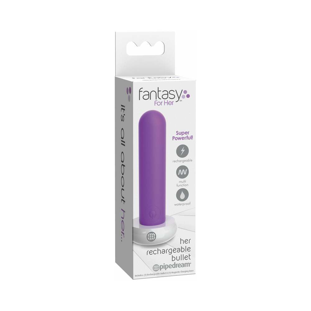Fantasy For Her Her Rechargeable Bullet Vibrator Purple - Fantasies Boutique
