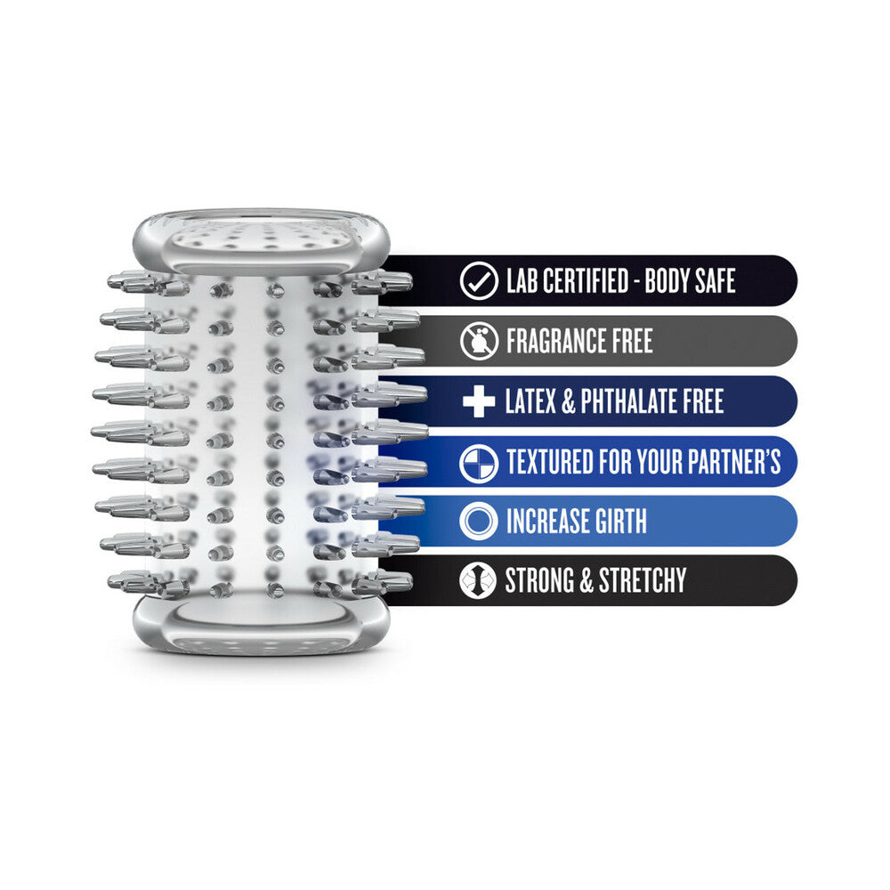 Blush Stay Hard Cock Sleeve 01 Penis Enhancer Clear - Fantasies Boutique