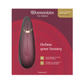 Womanizer Premium 2 Rechargeable Silicone Luxurious Pleasure Air Clitoral Stimulator Bordeaux - Fantasies Boutique