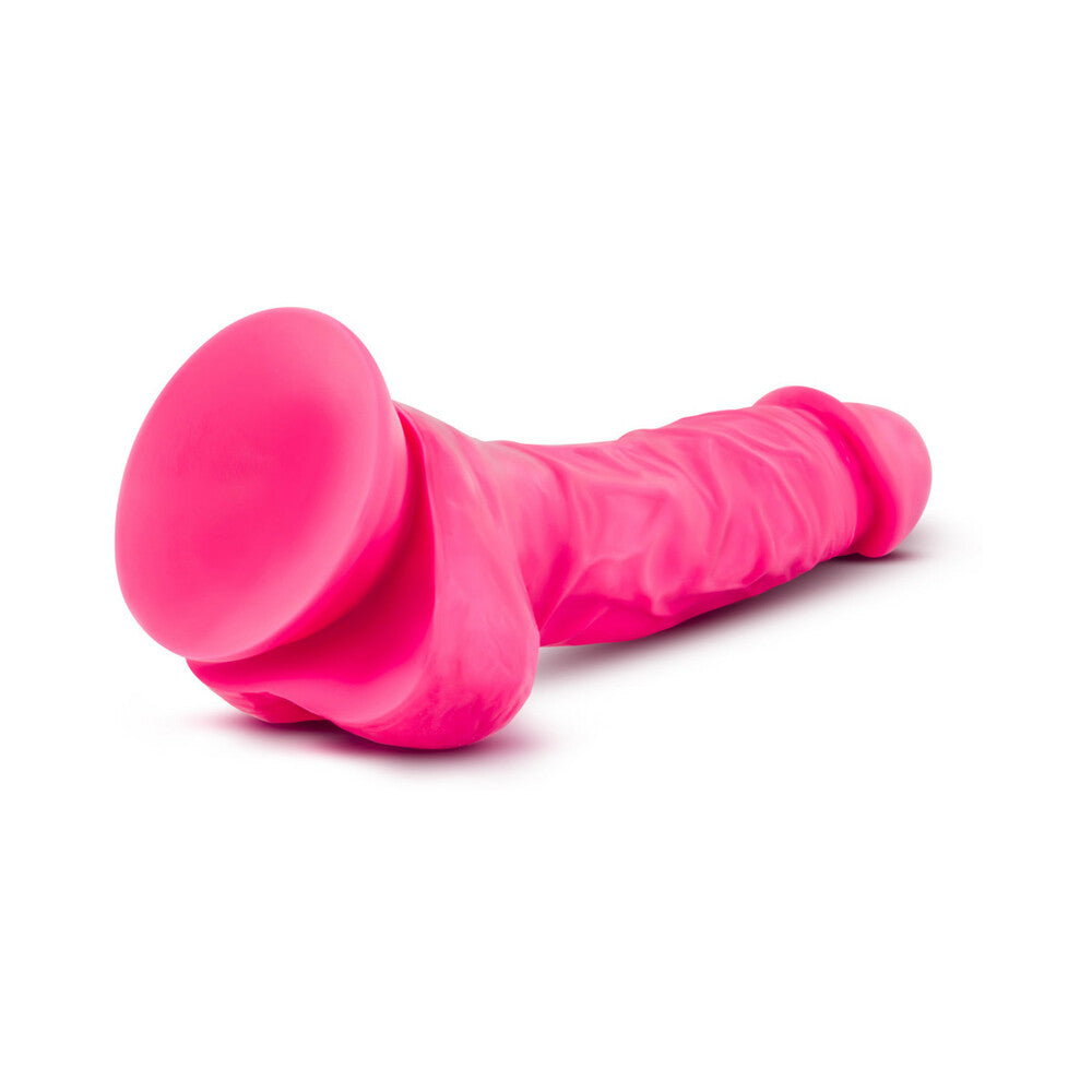 Blush Ruse Hypnotize Realistic 7.5 in. Silicone Dildo with Balls & Suction Cup Hot Pink