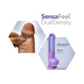 Au Naturel Daddy 14 in. Posable Dual Density Dildo with Balls Tan - Fantasies Boutique