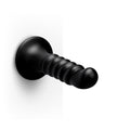 b-Vibe Krush 9.5 in. Curved & Ribbed Dildo with Suction Cup