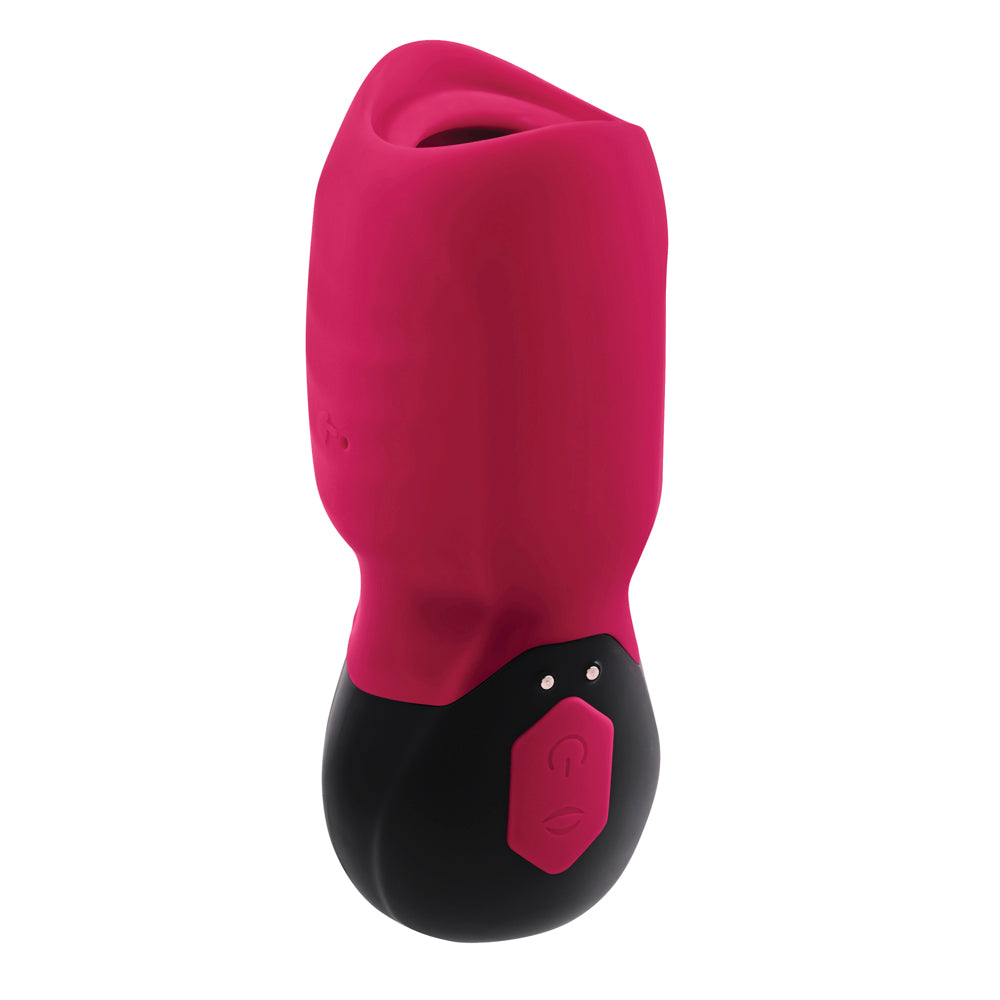 Gender X Body Kisses Rechargeable Vibrating Silicone Suction Massager Red - Fantasies Boutique