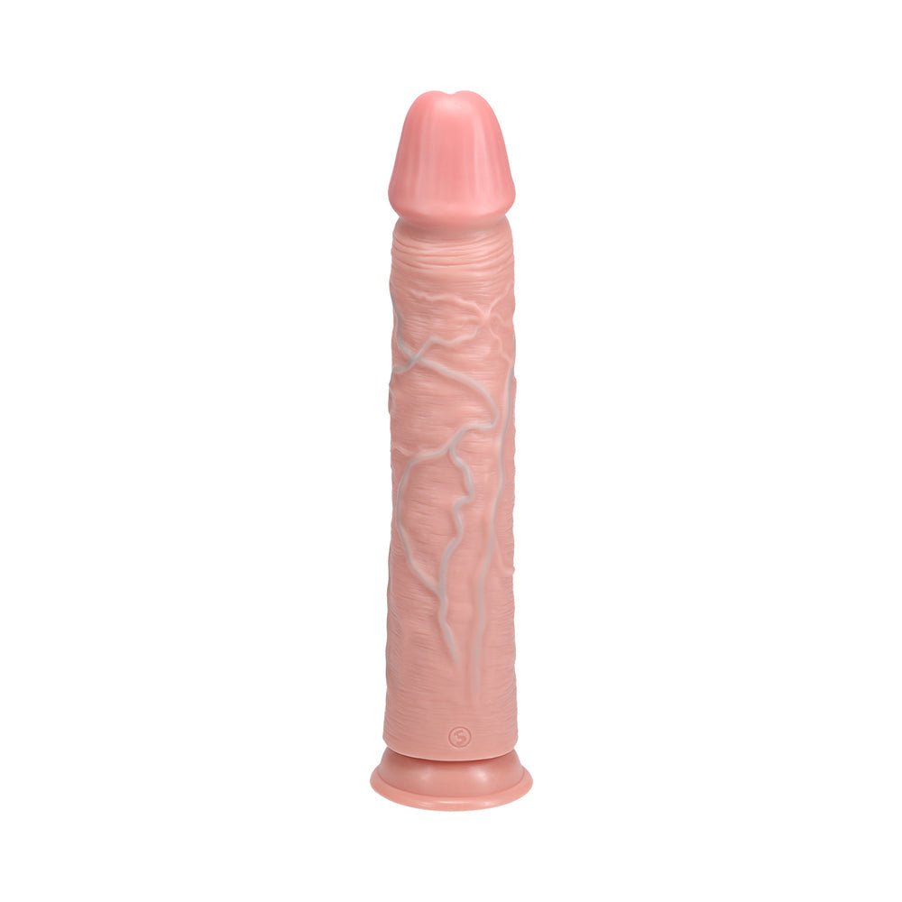 RealRock Extra Long 13 in. Dildo Beige - Fantasies Boutique