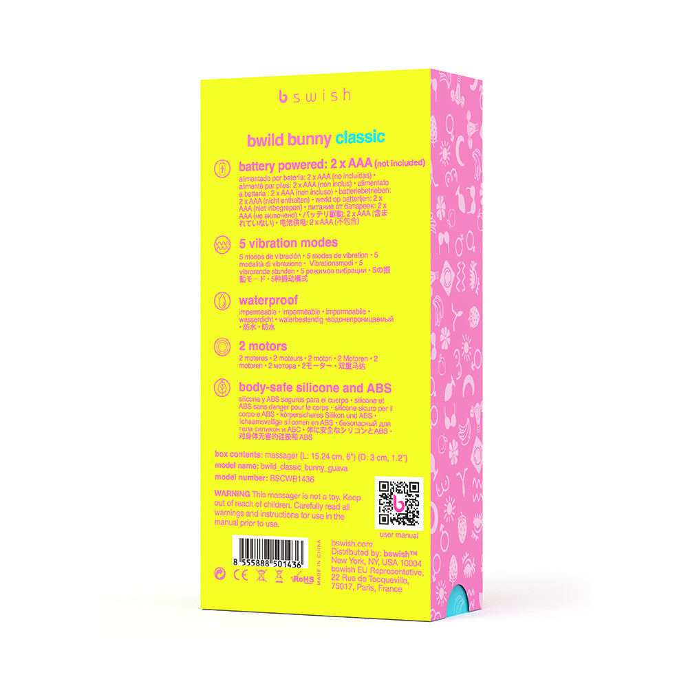 B Swish Bwild Classic Bunny Vibrator Guava - Fantasies Boutique