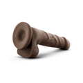 Dr. Skin Basic 7 Realistic 7.75 in. Dildo with Balls Brown - Fantasies Boutique