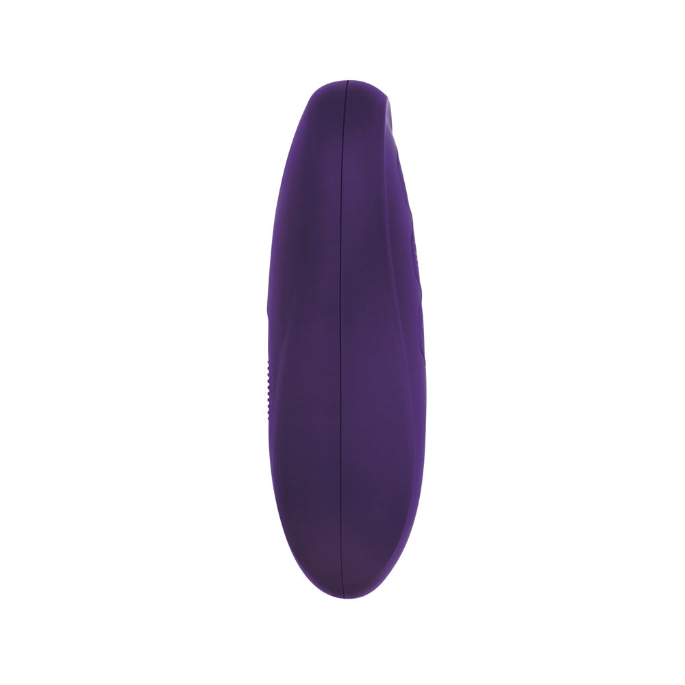 Evolved 2 Become 1 Rechargeable Remote-Controlled Silicone Strapless Strap-On With Suction Purple - Fantasies Boutique