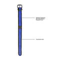 Ouch! Puppy Play Neoprene Collar With Leash Blue/Black