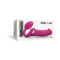 Strap-On-Me Rechargeable Remote-Controlled Multi Orgasm Bendable Strap-On Fuchsia XL - Fantasies Boutique