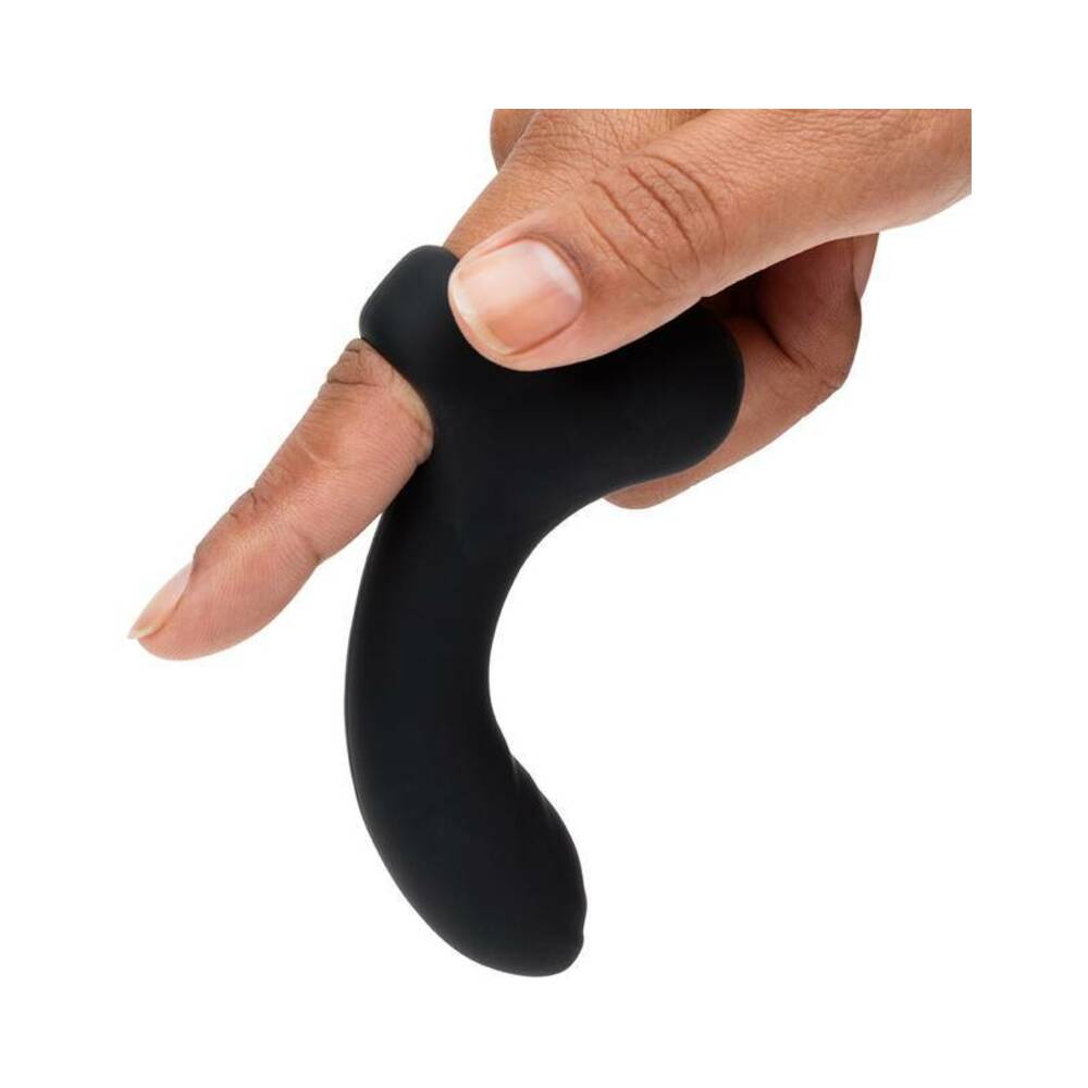 Fifty Shades of Grey Sensation Rechargeable Silicone G-Spot Finger Vibrator Black - Fantasies Boutique