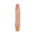 Dr. Skin Vibe 10 Realistic 8.5 in. Vibrating Dildo Beige - Fantasies Boutique