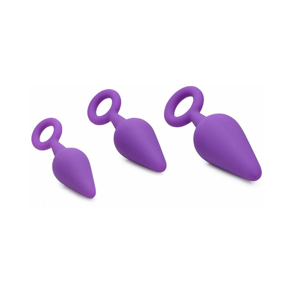 Gossip Rump Ringers 3-Piece Silicone Anal Plug Training Set Violet