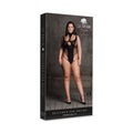 Le Desir Shade Cyllene XLVIII Bodysuit with Turtleneck Black Queen Size - Fantasies Boutique