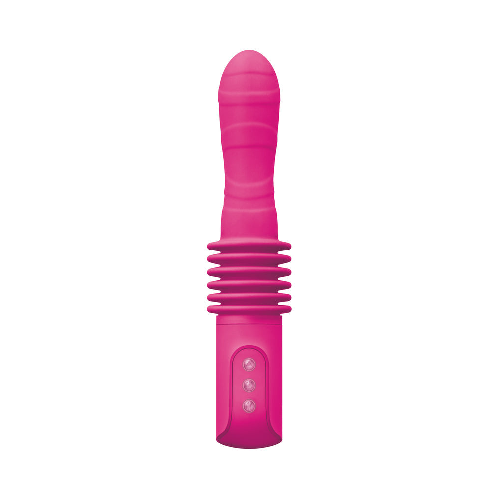 INYA Deep Stroker Rechargeable Thrusting Vibrator Pink - Fantasies Boutique
