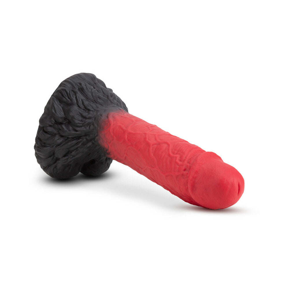The Realm Lycan 10.5 in. Silicone Lock On Fantasy Werewolf Dildo Red - Fantasies Boutique