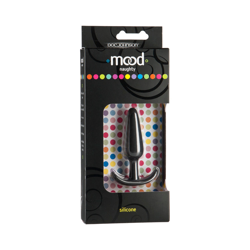 Mood - Naughty - Small Black Silicone Butt Plug - Fantasies Boutique