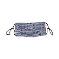 DJ Reversible & Adjustable Face Mask Blue Toy Pattern - Fantasies Boutique