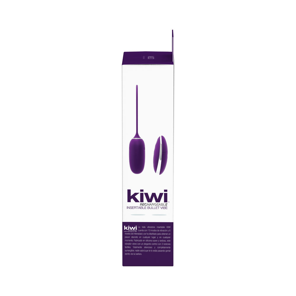 Vedo Kiwi Rechargeable Insertable Bullet Deep Purple - Fantasies Boutique
