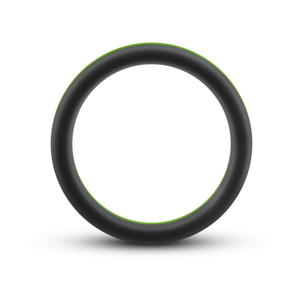 Blush Performance Silicone Go Pro Cock Ring Black/Green/Black - Fantasies Boutique