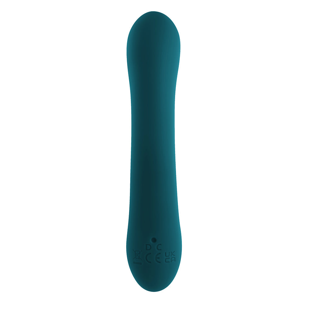 Playboy Lil Rabbit Rechargeable Silicone Dual Stimulation Vibrator Deep Teal - Fantasies Boutique