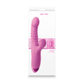 Luxe Nova Rechargeable Thrusting & Throbbing Stimulator Pink - Fantasies Boutique