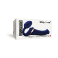 Strap-On-Me Rechargeable Remote-Controlled Multi Orgasm Bendable Strap-On Night Blue M - Fantasies Boutique