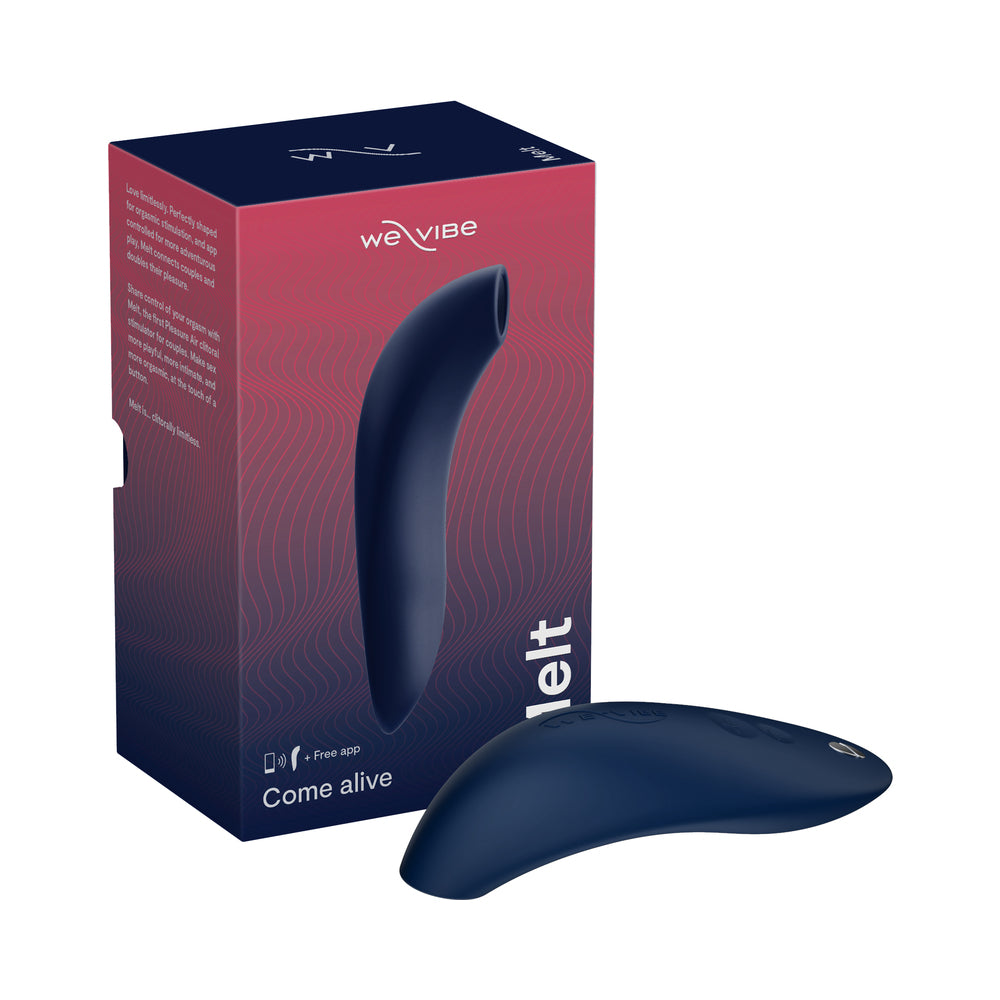 We-Vibe Melt Rechargeable Silicone Pleasure Air Clitoral Stimulator Midnight Blue - Fantasies Boutique