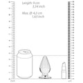 RealRock Crystal Clear 3.5 in. Anal Plug Clear - Fantasies Boutique