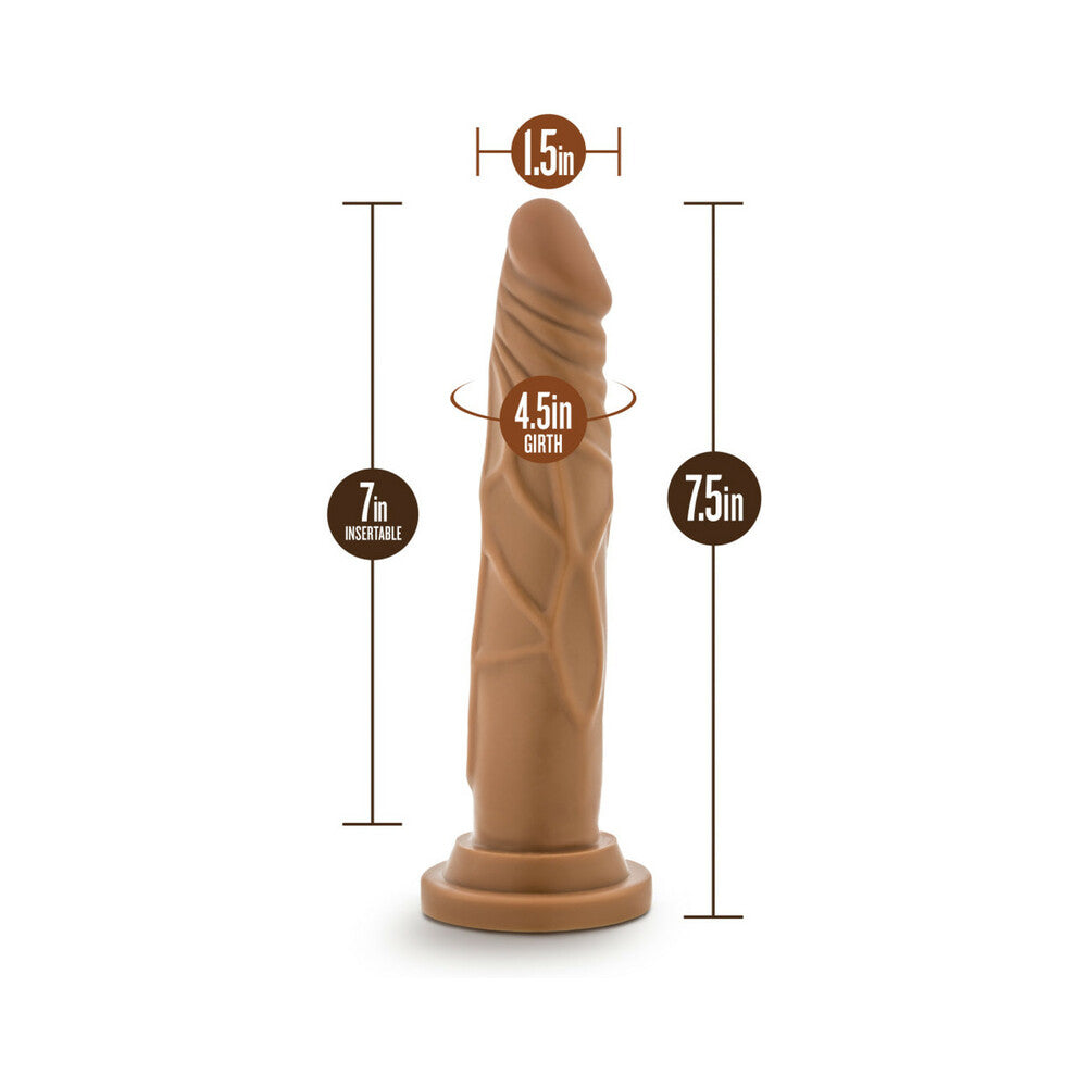 Dr. Skin Basic 7.5 Realistic 7.5 in. Dildo Tan - Fantasies Boutique