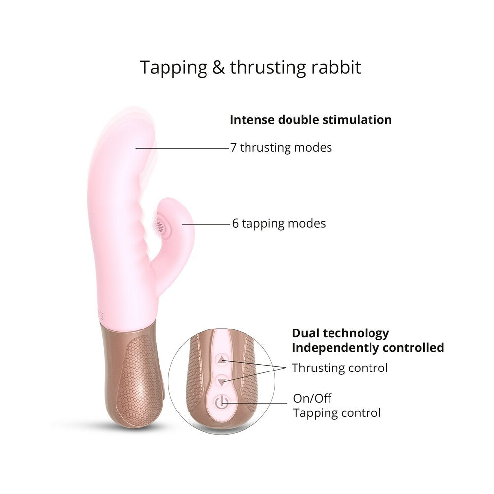 Love to Love Sassy Bunny Thrusting Rabbit Baby Pink - Fantasies Boutique