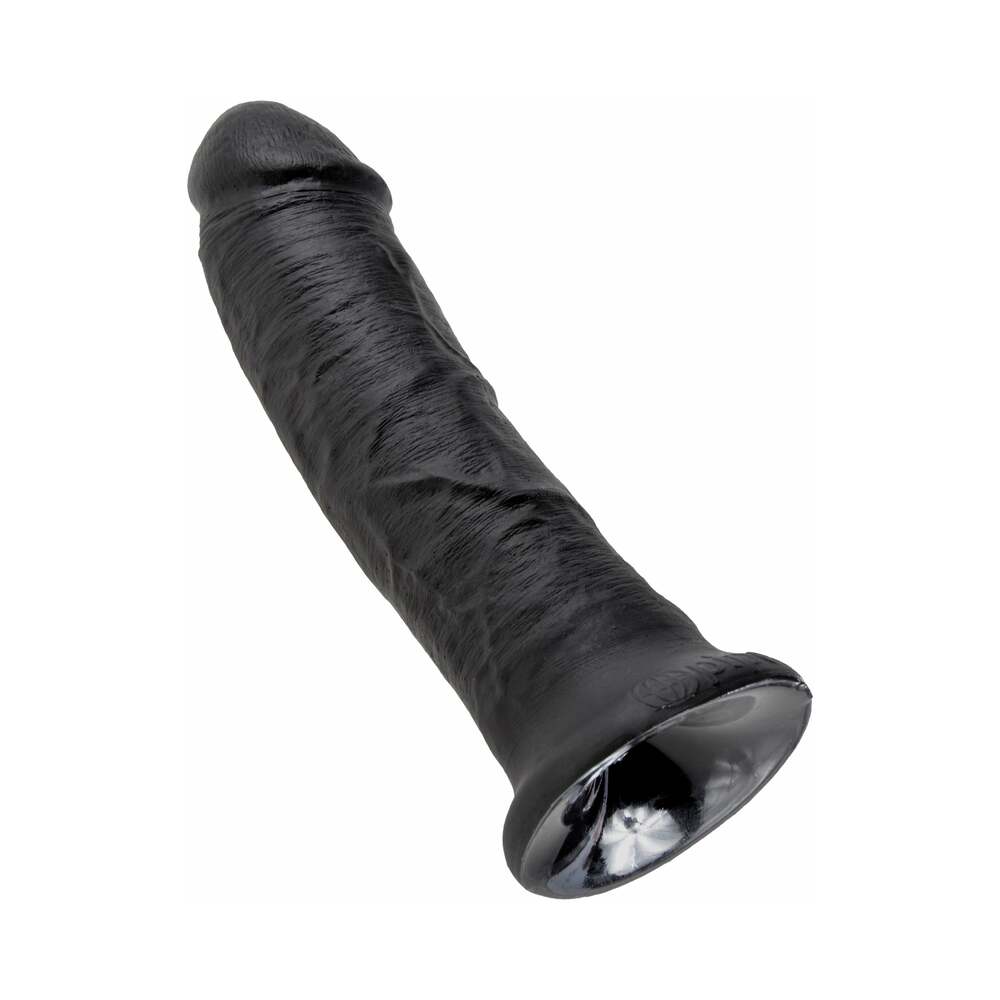 King Cock 8 in. Cock Realistic Dildo With Suction Cup Black - Fantasies Boutique